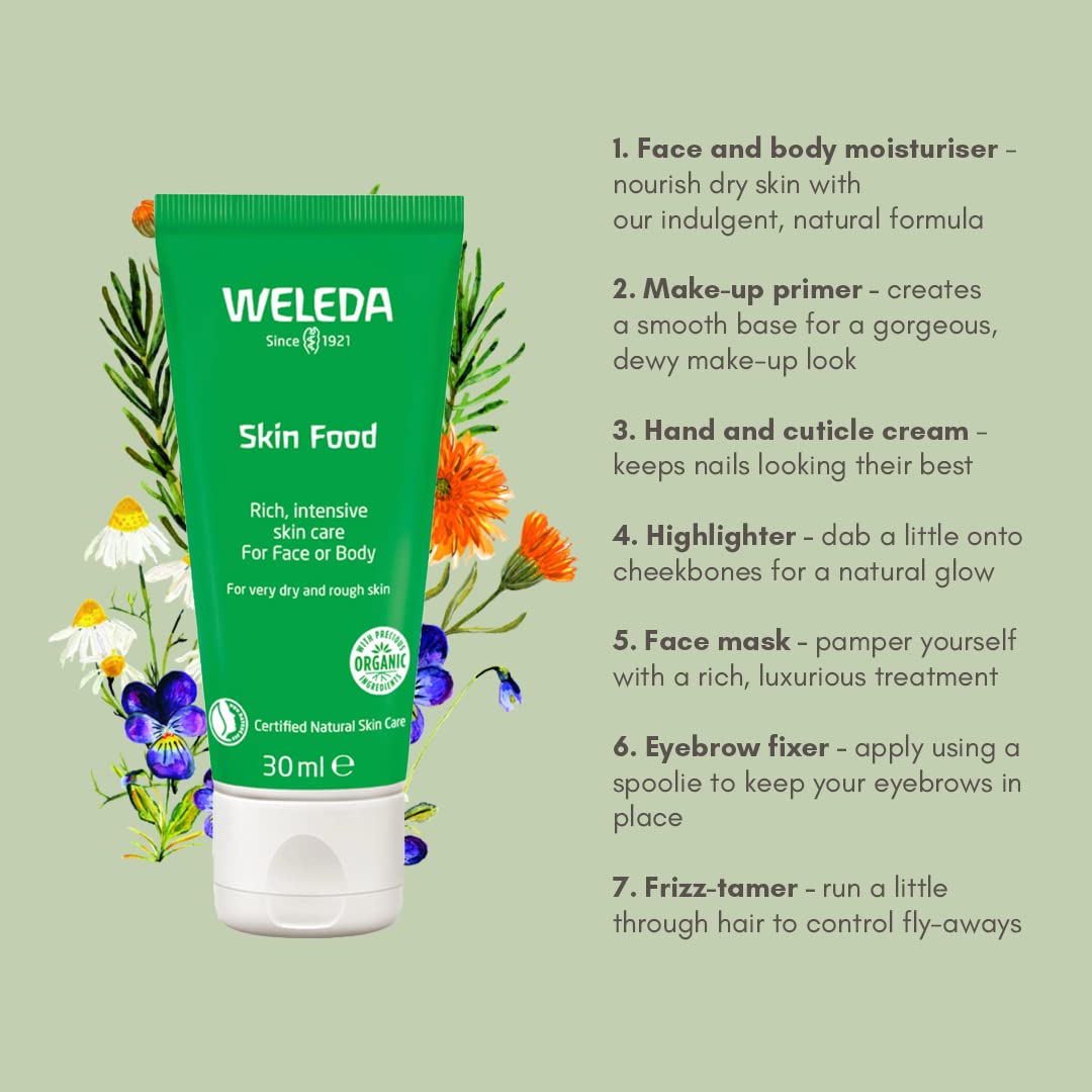 Weleda Skin Food Moisturiser for Dry and Rough Skin, 75 ml Moisturizers Skincare