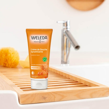 WELEDA - Sea Buckthorn Energizing Shower Cream - With Citrus Essential Oils - 200 ml tube