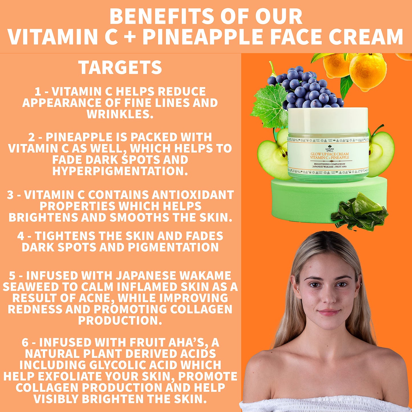 Nature Spell Vitamin C and Pineapple Glow Up Face Cream