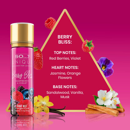 SO Unique Berry Bliss Body Mist 150ml