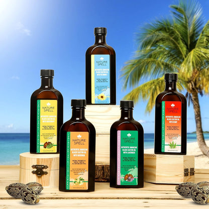 Nature Spell Authentic Jamaican Black Castor Oil with Hemp for Hair & Body 150 ml