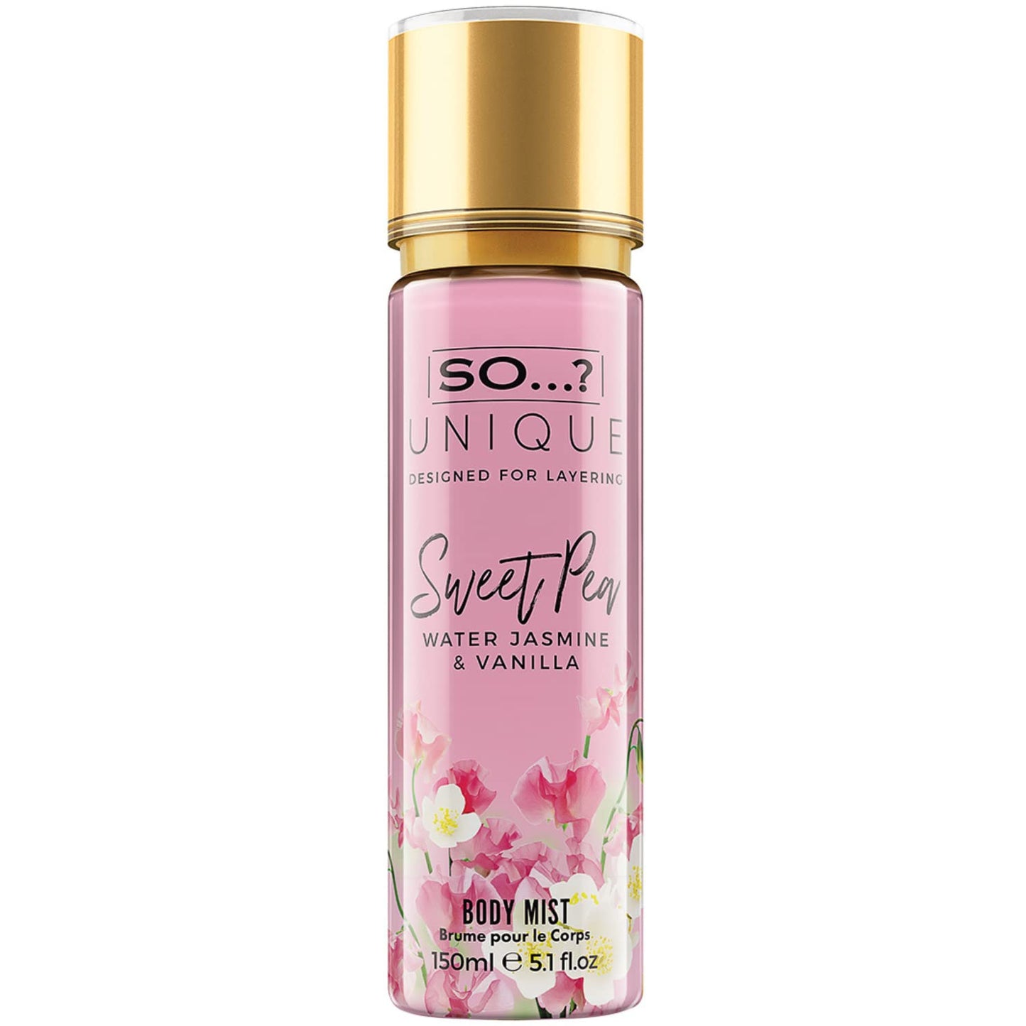 So…? Unique Sweet Pea Deluxe Duo Womens Gift Set, 150ml Body Mist Fragrance Spray & 100ml Body Lotion Toiletries Set.