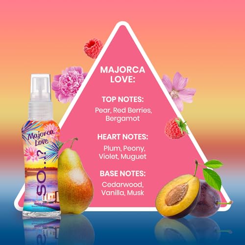 So…? Escapes Womens Gift Set, with Ibiza Dream, Bali Breeze, Mykonos Nights & Majorca Love, Fragrance Spray Set (4 x 50ml)