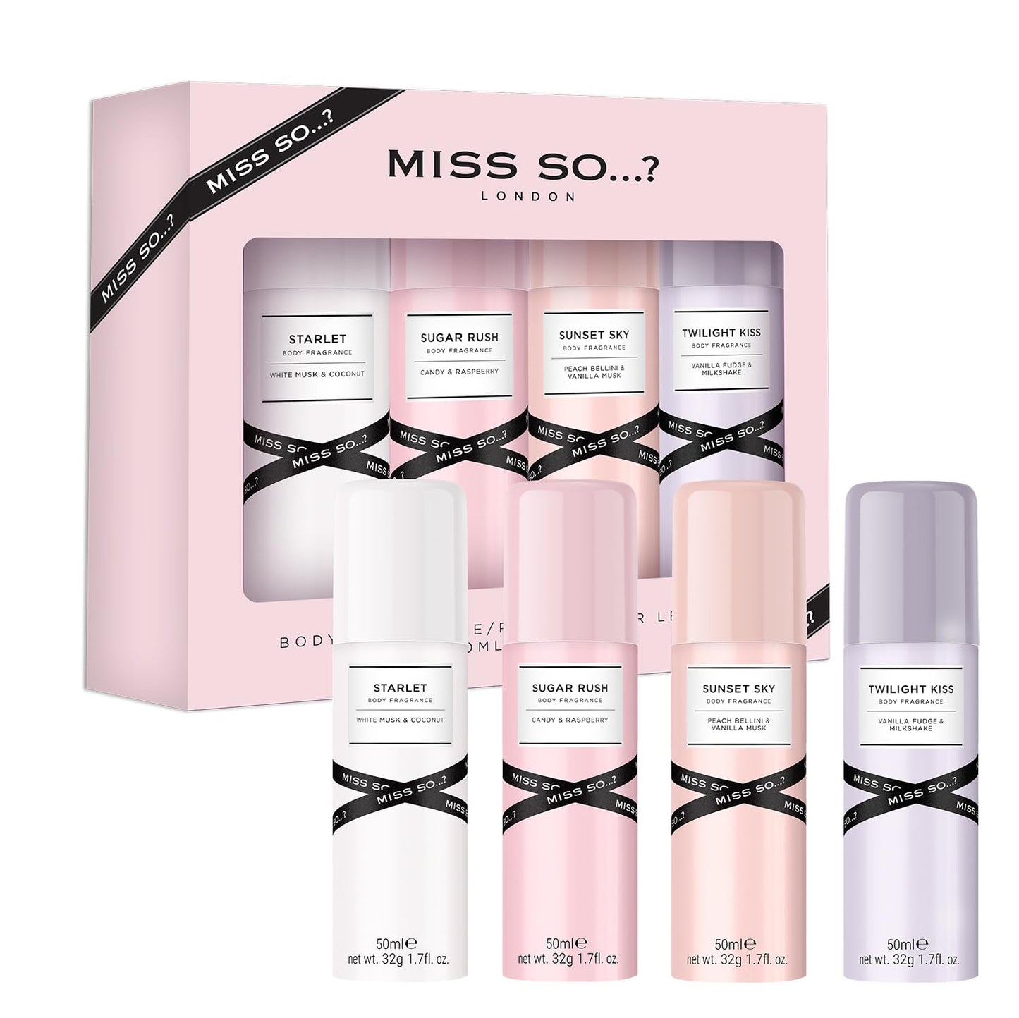 Miss So...? Mini Galore Womens Body fragrance Gift Set 4x50ml